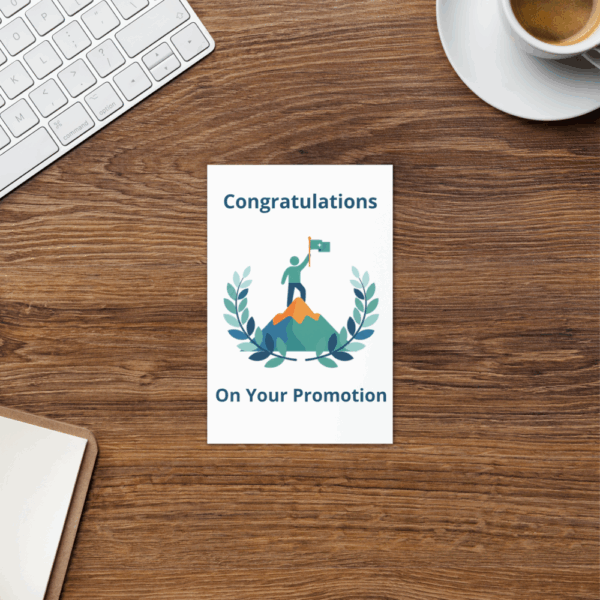 Congratulations on your promotion card