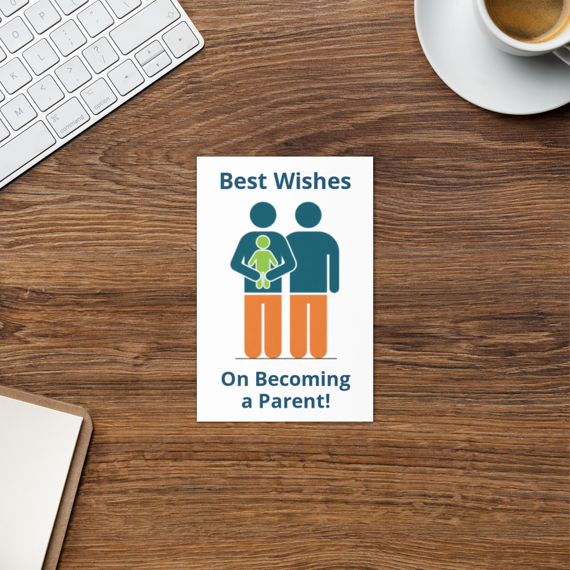 Becoming a Parent Card - New Baby Greeting Card M/M - Image 2