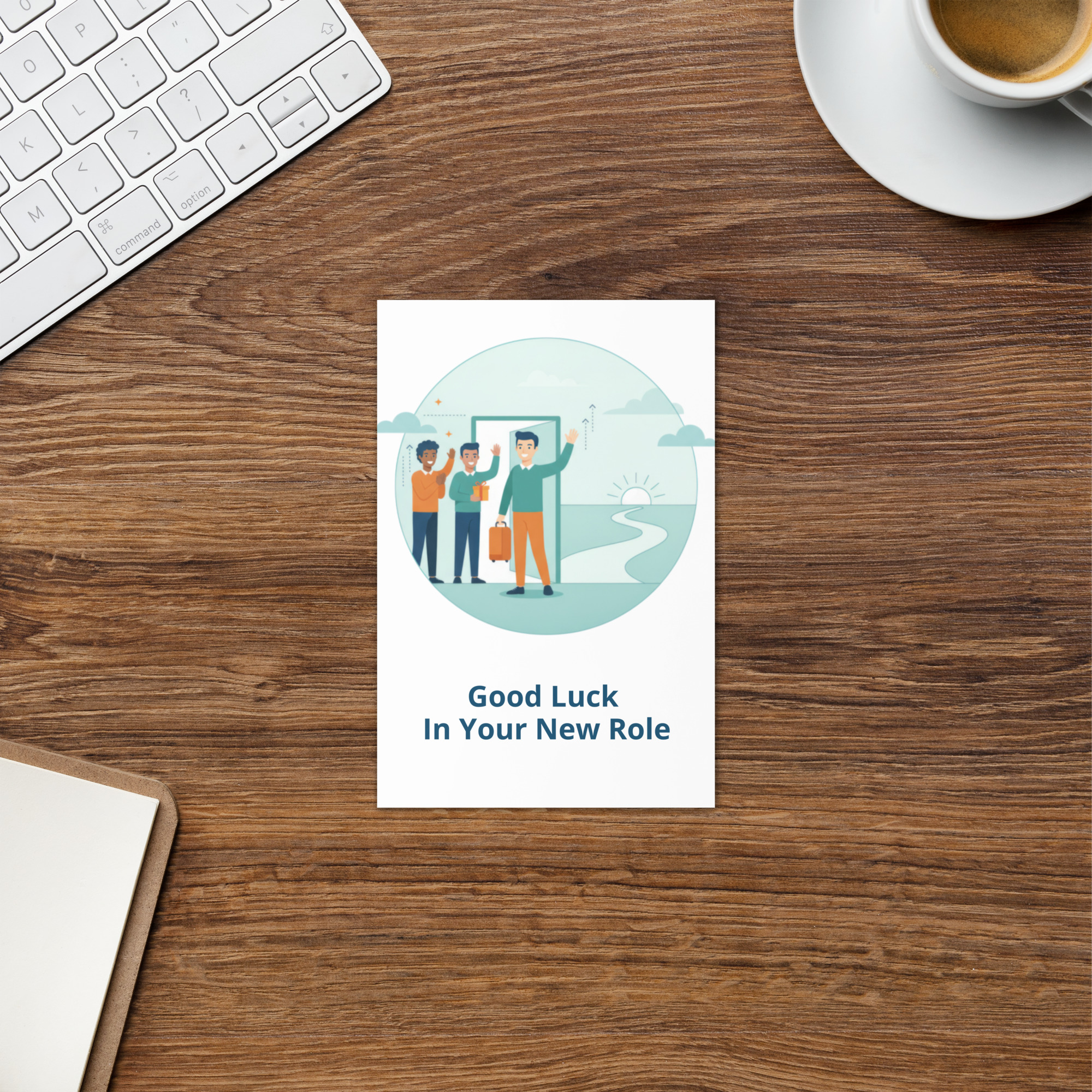 Leaving Card – Good Luck in Your Next Chapter | Workplace Farewell Greeting Card - Image 2