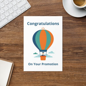 Congratulations On Your Promotion Greeting Card 2