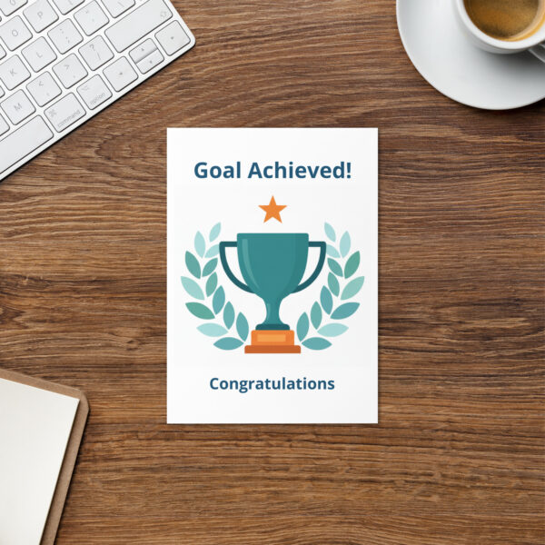 Goal Achieved Greeting Card - Image 5