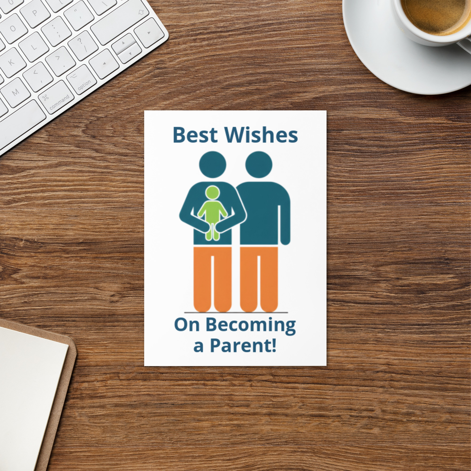 Becoming a Parent Card - New Baby Greeting Card M/M - Image 5