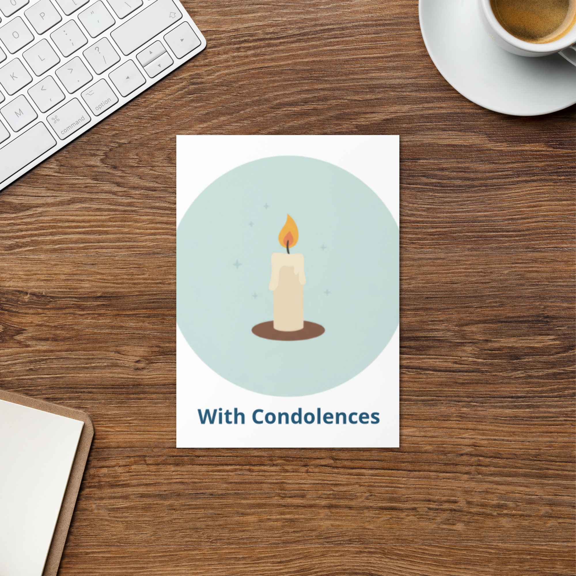 Sympathy Card – With Condolences | Thoughtful Bereavement & Support Greeting Card - Image 5